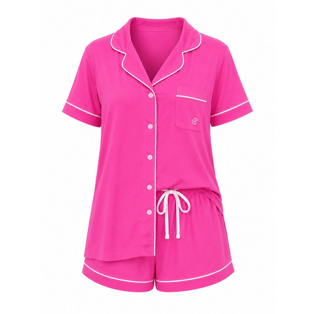 BORN PINK CASUAL SOFT SUMMER ESSENTIAL EVERY NIGHT WEAR PJ SET